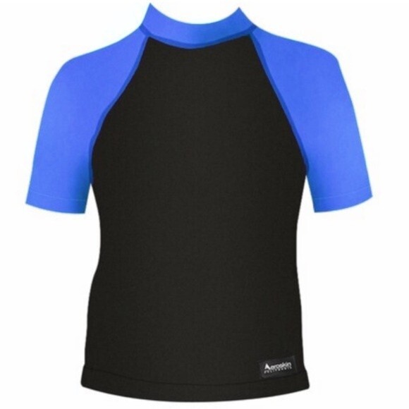 Aeroskin California Polypropylene Blue and Black Unisex Rashguard  XXL - Picture 1 of 9